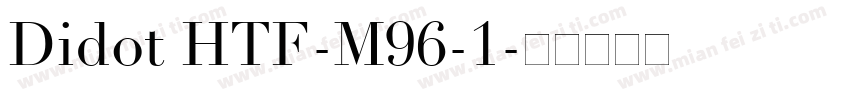 Didot HTF-M96-1字体转换